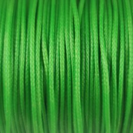 Waxed textilee Cord - Light Green - 1mm