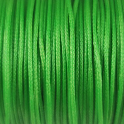 Waxed textilee Cord - Light Green - 1mm