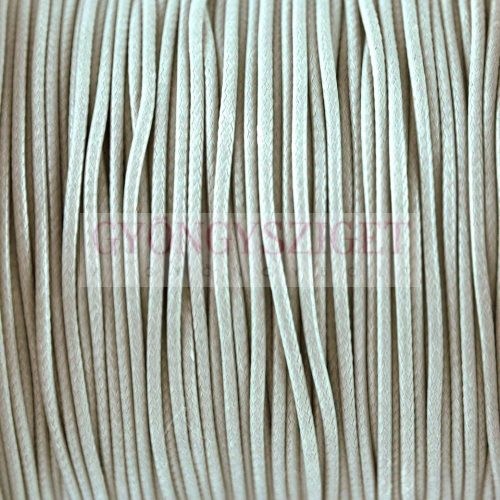 Waxed textilee Cord - Light Grey - 1mm