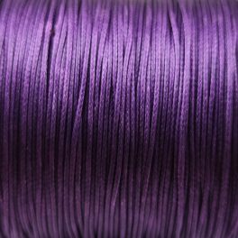Waxed textilee Cord - Purple - 0.5mm