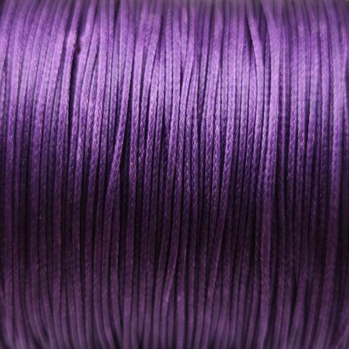 Waxed textilee Cord - Purple - 0.5mm