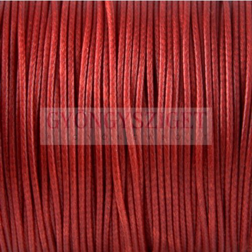 Viaszolt textilszál - Red - 1mm