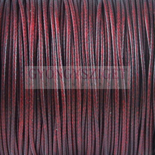 Viaszolt textilszál - Red Wine - 1mm