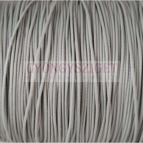 Waxed textilee Cord - Grey - 0.5mm
