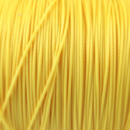 Waxed textilee Cord - Yellow - 0.5mm