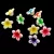 Flower bead mix - plastic - 13mm