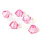 Plastic flower bead - Neon Pink - 7x9mm