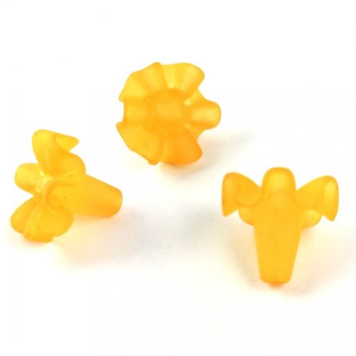 Plastic flower bead - Sunflower - 16x21mm