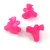 Plastic flower bead - Fuchsia - 16x21mm