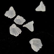 Műanyag virág - Opal White - 11mm