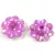 Plastic flower bead - Lilac - 20 x 20 x 8 mm