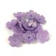 Műanyag virág - Pastel Matt Purple - 11mm
