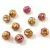 Cseh préselt gyöngy - Yarn ball - Yellow Gold Iris - 8mm