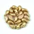 Zoliduo Czech Pressed 2 Hole Glass Bead - Aztec Gold - 5x8mm - left
