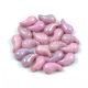 Zoliduo Czech Pressed 2 Hole Glass Bead - Alabaster Pink Luster - 5x8mm - left