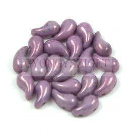   Zoliduo Czech Pressed 2 Hole Glass Bead - Purple Vega Luster - 5x8mm - left