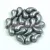 Zoliduo Czech Pressed 2 Hole Glass Bead - Pastel Silver - 5x8mm - left