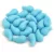Zoliduo Czech Pressed 2 Hole Glass Bead - Opaque Turquoise Blue Matt - 5x8mm - left