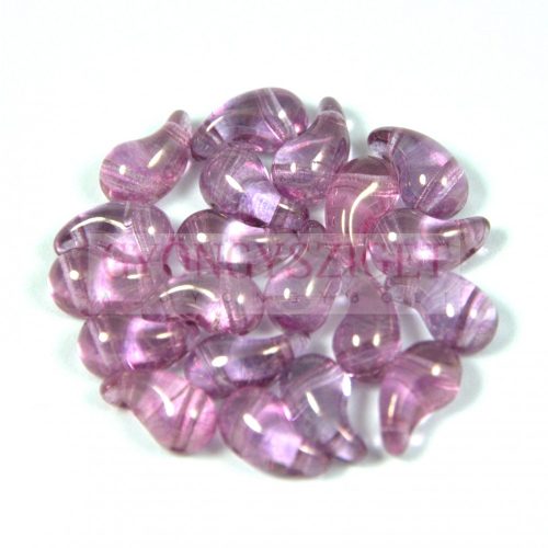 Zoliduo Czech Pressed 2 Hole Glass Bead - crystal vega luster- 5x8mm - RIGHT
