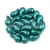 Zoliduo cseh préselt 2lyukú gyöngy - Pastel Dark Green - 5x8mm - JOBBOS
