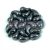 Zoliduo Czech Pressed 2 Hole Glass Bead - hematit - 5x8mm - RIGHT