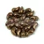 Zoliduo Czech Pressed 2 Hole Glass Bead - bronz - 5x8mm - RIGHT