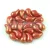 Zoliduo cseh préselt 2lyukú gyöngy - Opaque Red Gold Luster - 5x8mm - JOBBOS