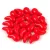 Zoliduo Czech Pressed 2 Hole Glass Bead - Opaque Red - 5x8mm - right